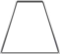 Reflective White Firefighter Fire Helmet Tetrahedrons - Set of 8
