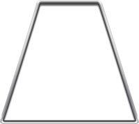 Reflective White Firefighter Fire Helmet Tetrahedrons - Set of 8