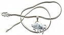 Taurus Pendant Chain Sterling Silver Jewelry Size 1.25 inches