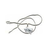 PendantNecklaceChainStarSignTaurusInSterlingSilverHandcraftedIndianJewelrySize1.25inchesx0.75inches