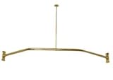 IMAGE OF Randolph Morris Neo-Angle Shower Enclosure Ring RMNEO-48PB Brass