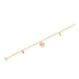 14k Polished 5.25 Inch Hearts & Rocking Horse Baby Bracelet SE1342