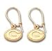 Green Bay Packers Team Logo Earrings In 14kt Gold