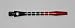 Two Tone Red Striped Shafts - 2 Sets (2BA Medium)