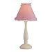 Kid's Table Lamp with Star Printed Pink Fabric Shade