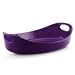 Rachael Ray Stoneware 3-Quart Large Oval Bubble & Brown Baker, Purple