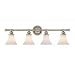HUDSON VALLEY LIGHTING WESTON 4 LIGHT BATH BAR model number HVL-4504 Wall