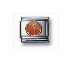 Basketball Orange Classic Enamel, Italian Charm by Nomination Charms