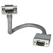 Cables to Go Premium - VGA cable - HD-15 (M) - HD-15 (M) - 25 ft - 90 degree connector - gray