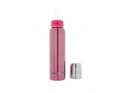 9 Oz Stainless Steel Baby Bottle (Raspberry)