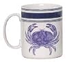 Artistically designed dinnerware Blue Crab motif mugs 12 oz. Set/4