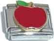 Clearly Charming Apple Italian Charm Bracelet Link
