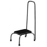 Brandt Step Stool with Handrail, Chrome