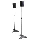Atlantic Satellite 77305018 2 Speaker Stands (Black)