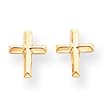 Sardelli - 14kt Polished Gold Cross Post Earrings
