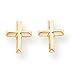 Sardelli - 14kt Polished Gold Cross Post Earrings