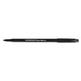 Erasermate Ballpoint Pen,Stick,Med Pt, 1.0mm,Black Ink/Black Barrel PAP39301