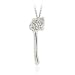 Sterling Silver CZ Axe Pendant image 3
