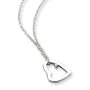Silver .01ct Diamond Heart Necklace QW154-18 QG