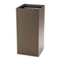 SAFCO Public Recycling Container, Square, Steel, 31gal, Brown (Case of 2)