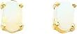 14K Gold Opal October Birthstone Earrings Jewelry |A