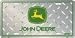 John Deere Diamond License Plate (Green)