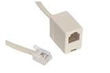 Reverse Cable Adapter RJ11 (6X4), Male/Female, 10 in.