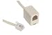 Reverse Cable Adapter RJ11 (6X4), Male/Female, 10 in.