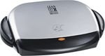 George Foreman GRP4P Next Grilleration 4-Burger Grill with Removable Plates, Platinum