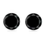 0.15-0.20 Cts of 2.66-2.75 mm AA Round Matching ( 2 pcs ) Loose Black Diamond