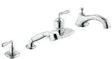 Grohe Seabury Thermostatic Roman Tub Filler w/ Lever Handles - 19045-19204/19045