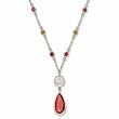 San Francisco 49ers Rhodium Logo Necklace