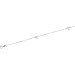 14K White Gold Diamond Cut Cable Anklet With Polished White Hearts - 10.00 inches