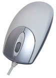 Beige/Silver Accuratus M9 Optical 3 button scroll mouse with USB and PS/2 connectors