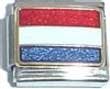 Clearly Charming Netherlands Flag Italian Charm Bracelet Link