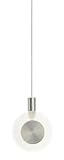 IMAGE OF LBL Lighting HS447CRSC1B10MR2 Bling Pendant - 2 Circuit Rail, Satin Nickel Finish with Clear Glass