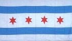 Chicago City Flag Polyester 3 ft. x 5 ft.