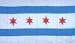 Chicago City Flag Polyester 3 ft. x 5 ft.