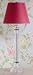 Battersby Collection 1 Light Buffet Table Lamp with Maylis Cherry Raw Silk Barrel Shade by Laura Ashley TBTB2711-SLB21110