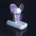 PERSONAL BATTERY OPERATED FAN. Soft flexible blades with three adjustable positions