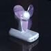 PERSONAL BATTERY OPERATED FAN. Soft flexible blades with three adjustable positions