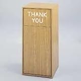 Tools & Hardware : Safco Flat Top Wood Receptacle Medium Oak