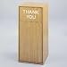 Safco Flat Top Wood Receptacle Medium Oak