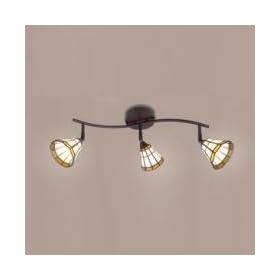 Eurofase 13704-032 Lakewood 3-Light Track, Rust Tiffan by Eurofase