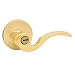 Kwikset Ultramax Security Brooklane 740BRL Keyed Entry Right Handset Lever Door Handle Lockset Brass