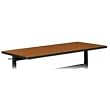 Rectangular Training Table Top Without Grommets, 60w x 24d, Bourbon Cherry