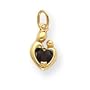14k Heart Shaped .30GA. Mother and Child Charm - JewelryWeb