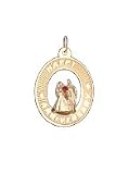 Happy Anniversary Bride and Groom on Open Disc, 14K Gold Charm