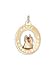 Happy Anniversary Bride and Groom on Open Disc, 14K Gold Charm