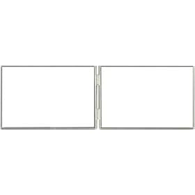 Hard-to-find hinged silverplate trimline horizontal - 4x6